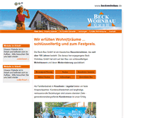 Tablet Screenshot of beckwohnbau.de